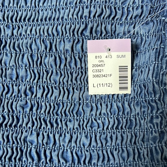 🆕NWT Girl Matching Denim Top and Skirt - Picture 6 of 6